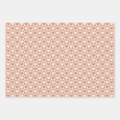 Checkerboard Heart Wrapping Paper - Tonaal Roze (Voorkant 2)