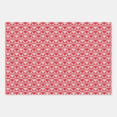 Checkerboard Heart Wrapping Paper - Tonaal Roze (Voorkant)