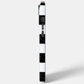 Checkerboard Hearts in zwart-wit Case-Mate iPhone Case (Achterkant / Links)