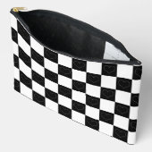 Checkerboard Hearts in zwart-wit Etui (Open)