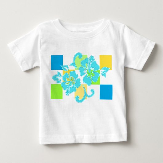 Checkerboard Hibiscus Hawaiian Floral (Voorkant)