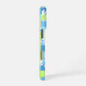 Checkerboard Hibiscus Hawaiian Floral iPhone Hoesje (Rechterkant)