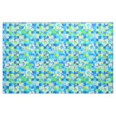 Checkerboard Hibiscus Hawaiian Floral Stof (Fat Quarter)