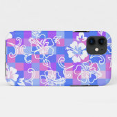 Checkerboard Hibiscus Hawaiian iPhone 5 Casemate Case-Mate iPhone Case (Achterkant (horizontaal))