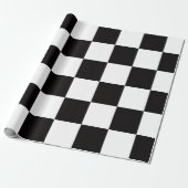Checkerboard Home Rug of the Classic Elegance Cadeaupapier (Uitgerold)