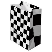 Checkerboard Home Rug of the Classic Elegance Medium Cadeauzakje (Achterkant Gekanteld)