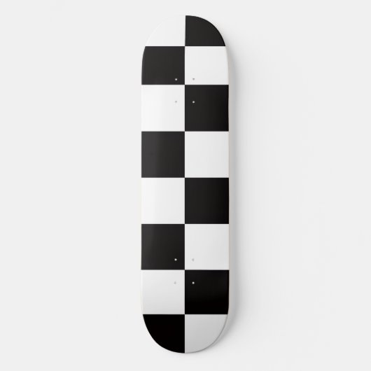 Checkerboard Home Rug of the Classic Elegance Persoonlijk Skateboard (Voorkant)