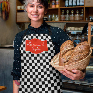 Checkerboard: Italiaanse keuken-Tsjetsjeen met naa Schort