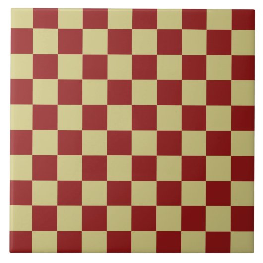 Checkerboard Keuken Trivet Tegel Tegeltje (Voorkant)