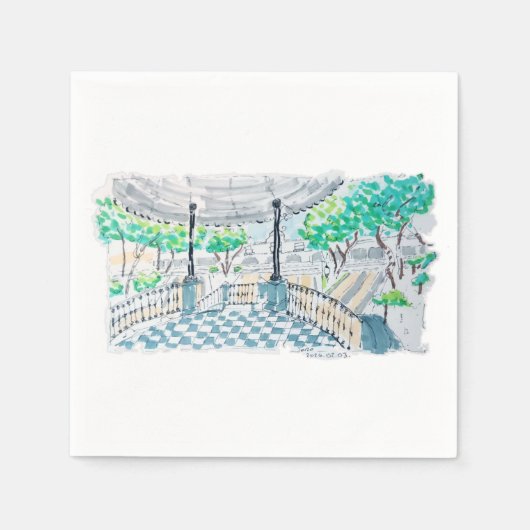 Checkerboard Kiosk Park View Servet (Voorkant)