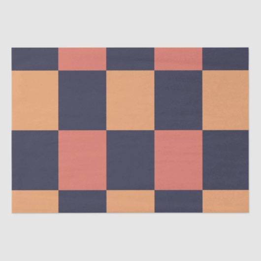 Checkerboard Kleurrijke cheques Checkerboard Tissuepapier (Voorkant)