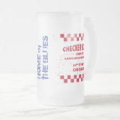 Checkerboard Lounge Chicago Matglas Bierpul (Voorkant rechts)