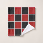 Checkerboard (meer opties) - bad handdoek (Wasdoekje)