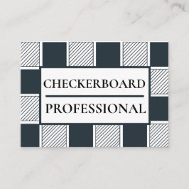 Checkerboard Modern geometrisch Visitekaartje
