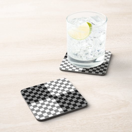 CHECKERBOARD PATTERN DRANKJES ONDERZETTER (Rechterzijde)