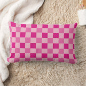 Checkerboard Pattern Hot Pink Kussen (Deken)