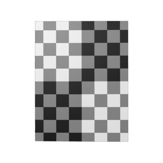 CHECKERBOARD PATTERN NOTITIEBLOK (Linkerzijde)