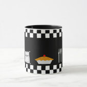 Checkerboard Pies Coffee-Mok Mok (Midden)