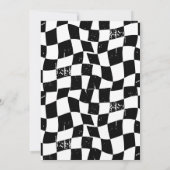 Checkerboard Retro Spooktacular Halloween Kaart (Achterkant)