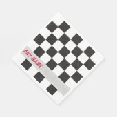 Checkerboard Road Race Party Napkins Servet (Hoek)