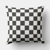 Checkerboard Sports Fan NAME Team School Kleuren Kussen (Achterkant)