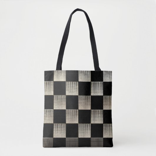 Checkerboard Textured Art Tas (Voorkant)