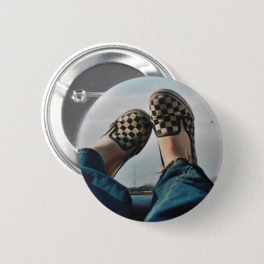 Checkerboard Vans Button (Voorkant /achterkant)