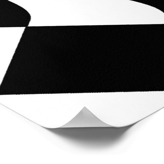 Checkerboard Wave Poster (Hoek)