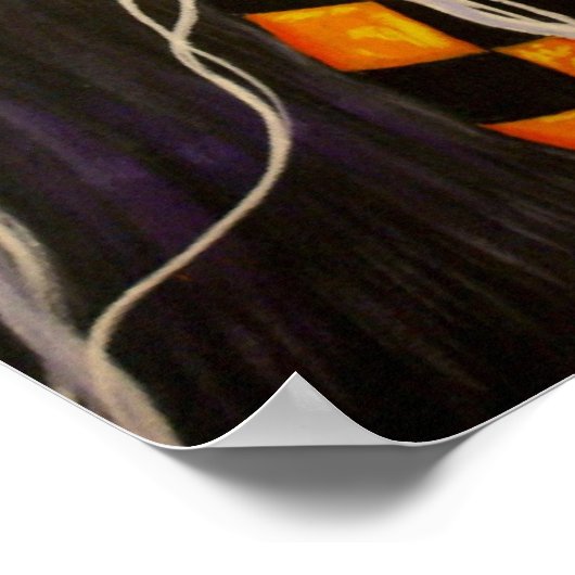 Checkerboard Witch Poster (Hoek)