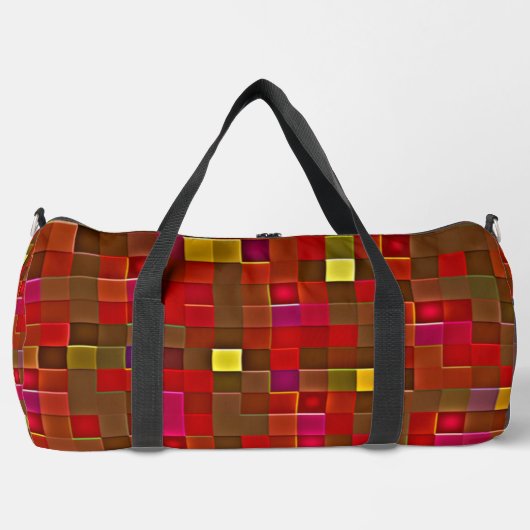 "Checkered Affair" (Large) Duffel Bag Plunjezak (Voorkant)