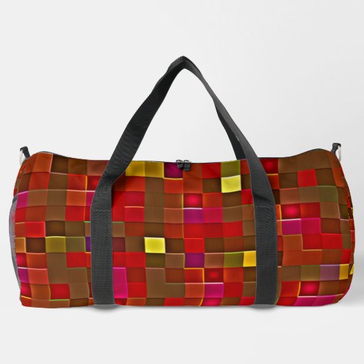 "Checkered Affair" (Large) Duffel Bag Plunjezak (Achterkant)