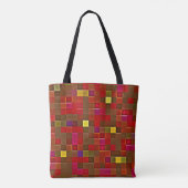 "Checkered Affair" (Medium) Schoudertas Tote Bag (Achterkant)