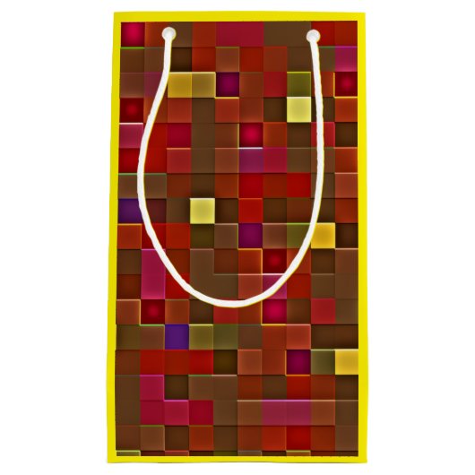 "Checkered Affair" (Small) Gift Bag Klein Cadeauzakje (Voorkant)