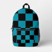 Checkered Bedrukte Rugzak (Voorkant)