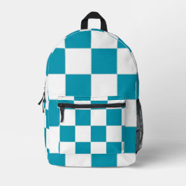Checkered Bedrukte Rugzak