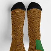 Checkered black and orange socks sokken (Top)