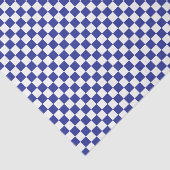Checkered Blue and White  Tissue Paper Tissuepapier (Detail)