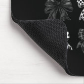 Checkered Bow Coquette Funny Gift Tee Women, Men Muismat (Hoek)