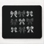 Checkered Bow Coquette Funny Gift Tee Women, Men  Muismat (Voorkant)