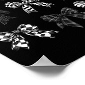 Checkered Bow Coquette Funny Gift Tee Women, Men  Poster (Hoek)