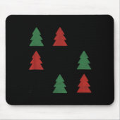 Checkered Christmas Tree Graphic Crewneck Swea Fun Muismat (Voorkant)