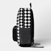 Checkered Design Backpack Bedrukte Rugzak (Rechts)