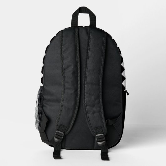 Checkered Design Backpack  Bedrukte Rugzak (Achterkant)