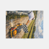 Checkered Flag Blanket Fleece Deken (Voorkant (Horizontaal))