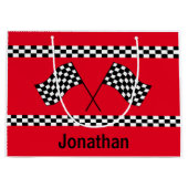 Checkered Flag Design Gift Bag Groot Cadeauzakje (Voorkant)
