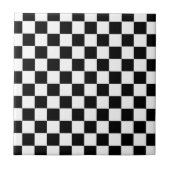 Checkered Flag Racing Chess Checkers Chessboard Tegeltje (Voorkant)