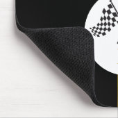 Checkered Flags Initial Monogram Mouse Pad Muismat (Hoek)