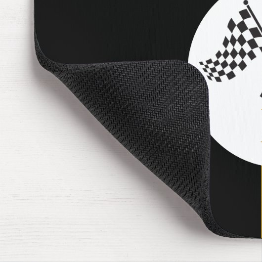 Checkered Flags Initial Monogram Mouse Pad Muismat (Hoek)