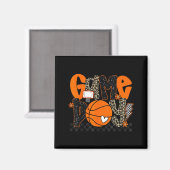 Checkered Game Day Basketball Srts Lover Men Women Magneet (Voorkant / Achterkant)