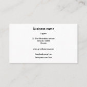 Checkered & Geometric Black White Shapes Visitekaartje